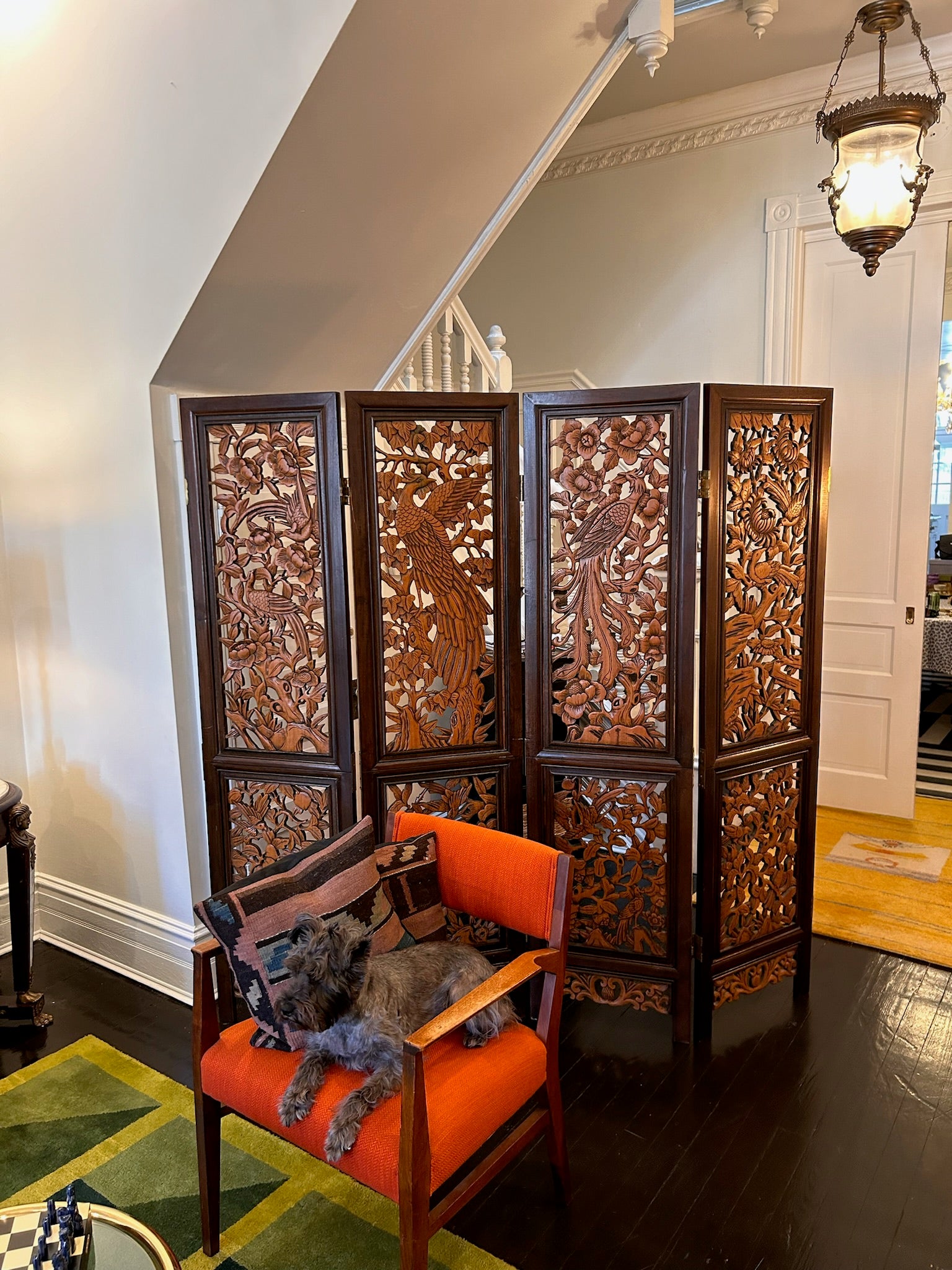 Carved Asian Screen