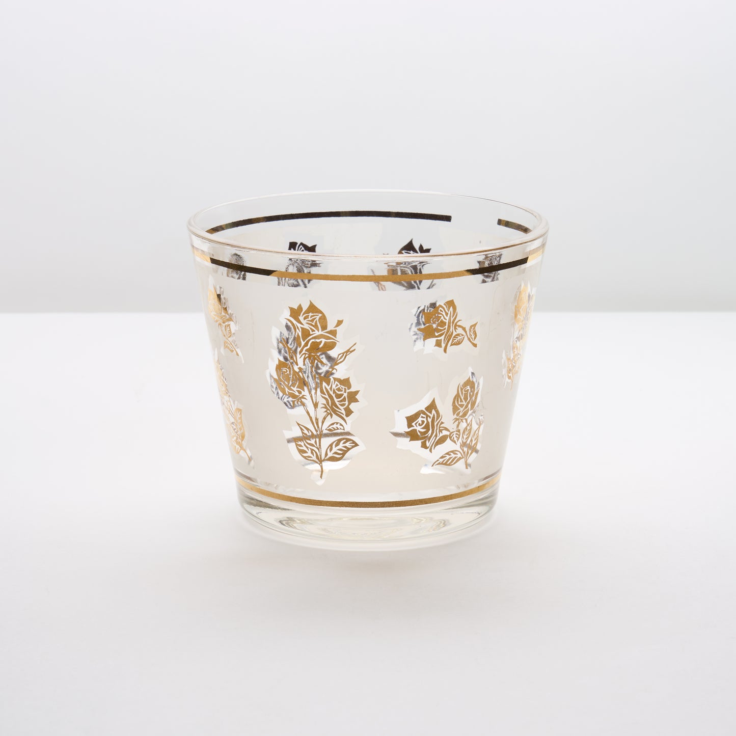 Frosted Gold Foliage Ice Bucket