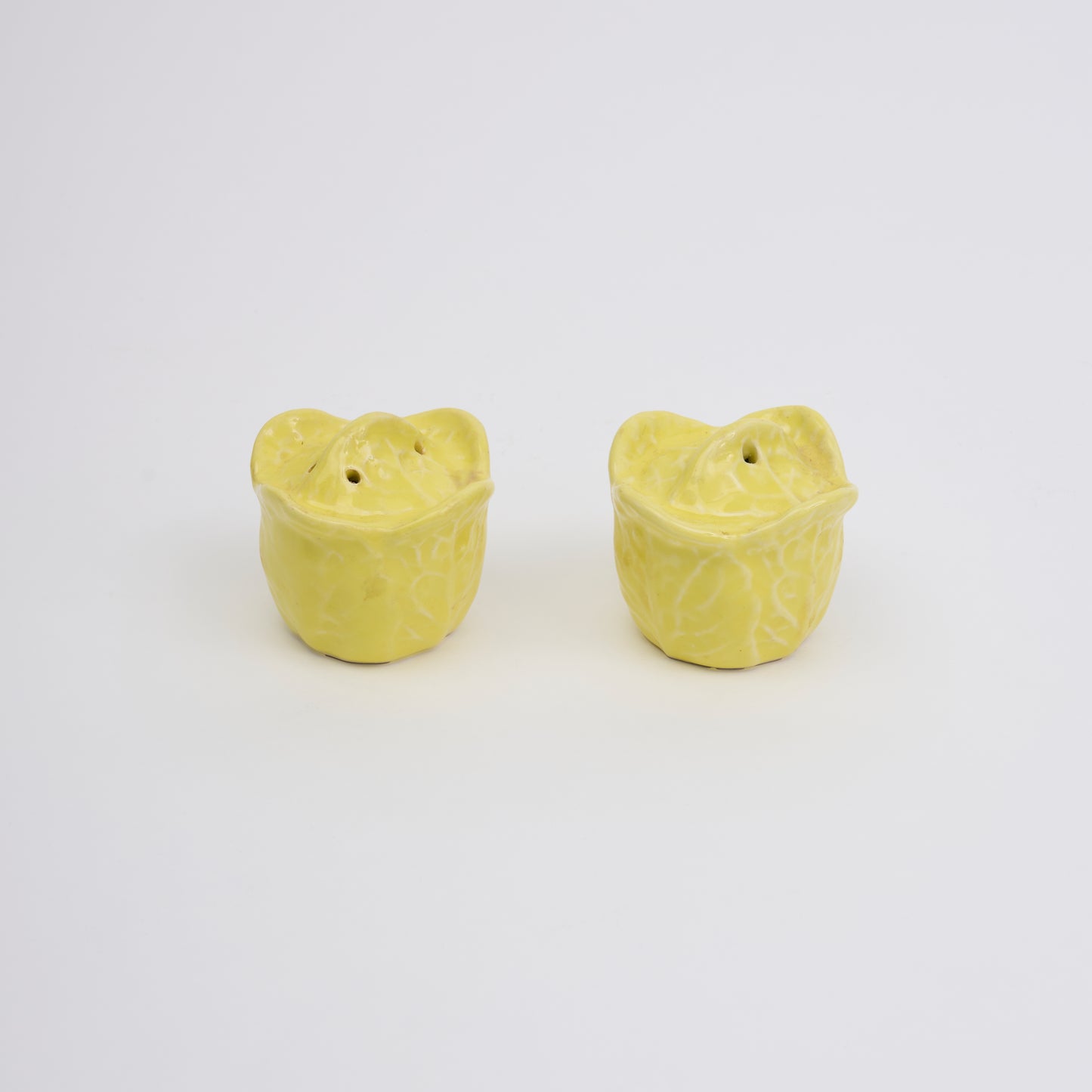 Yellow Cabbage Salt and Pepper Shakers