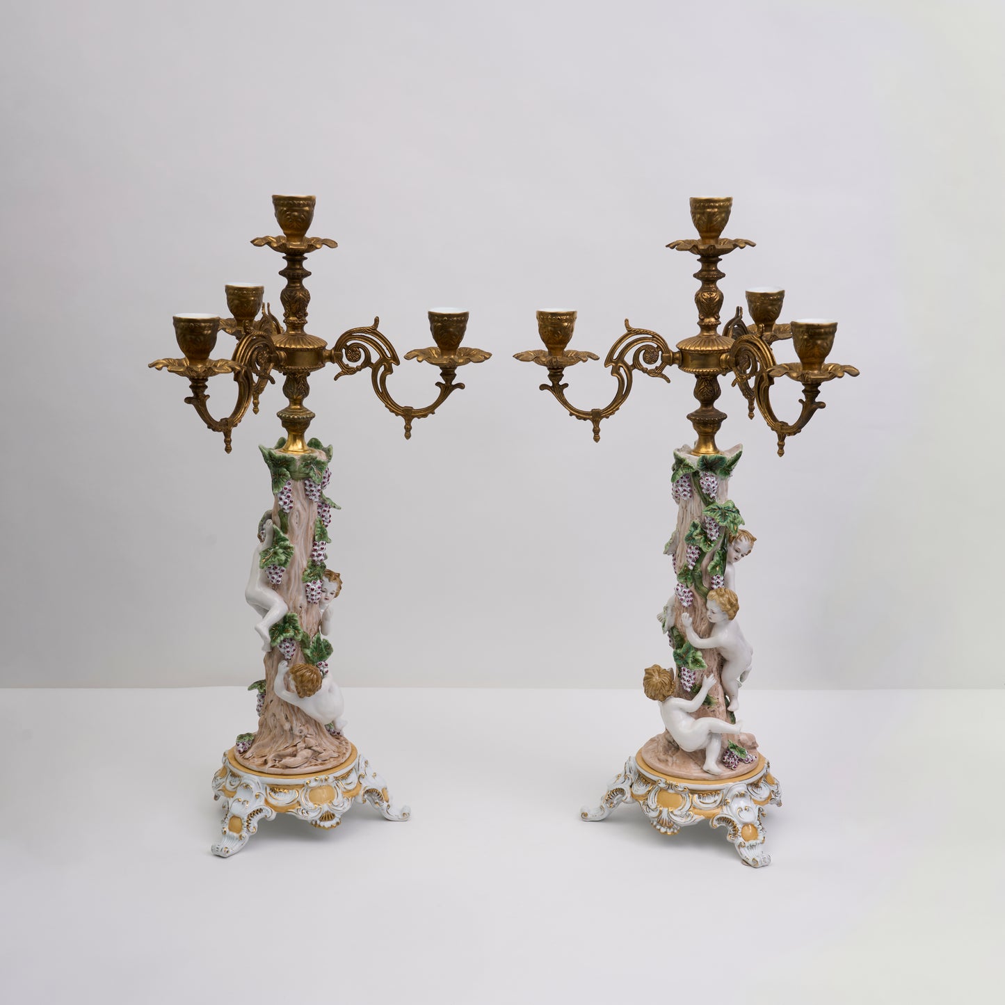Meissen Candelabra Pair