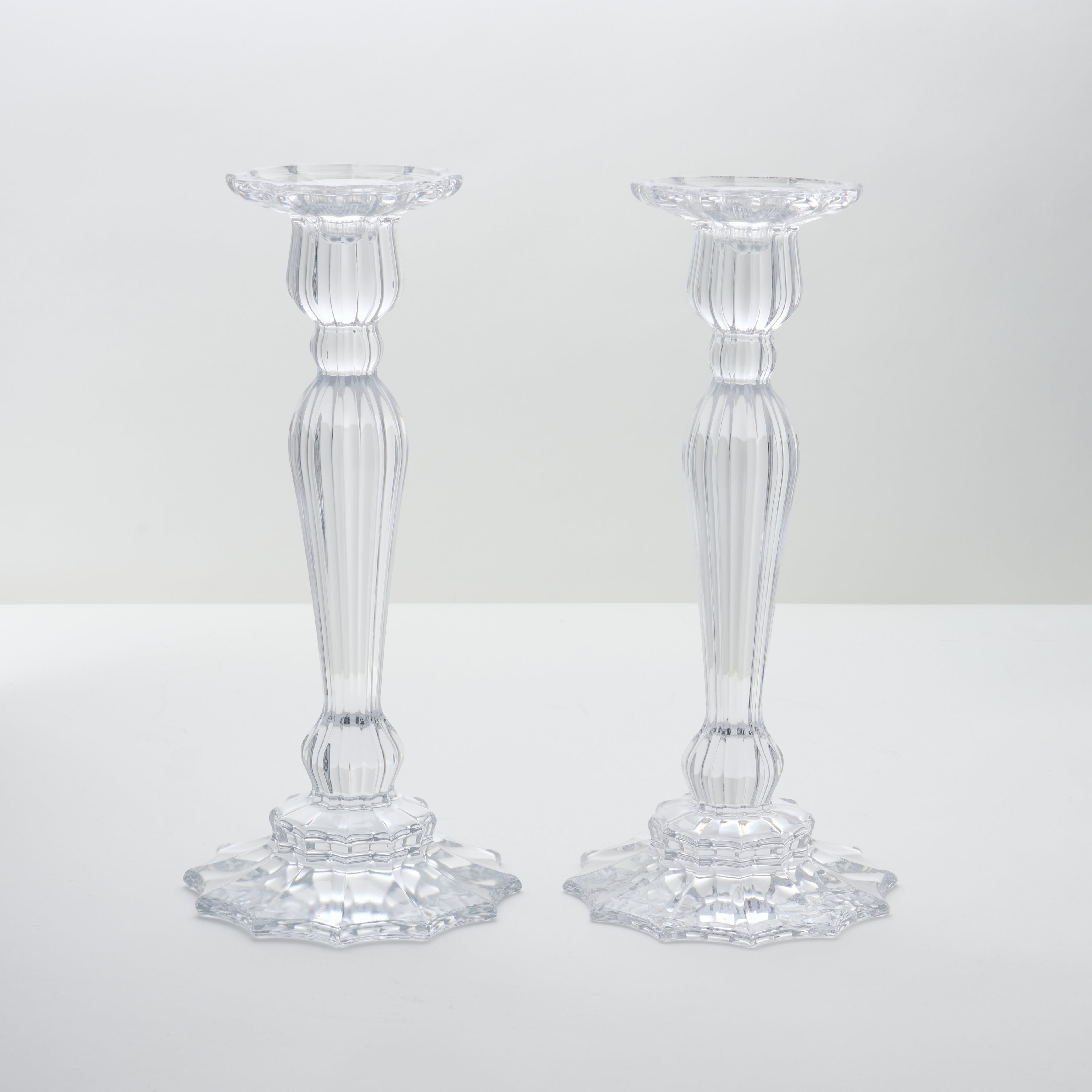 Mikasa Crystal Candlestick Pair