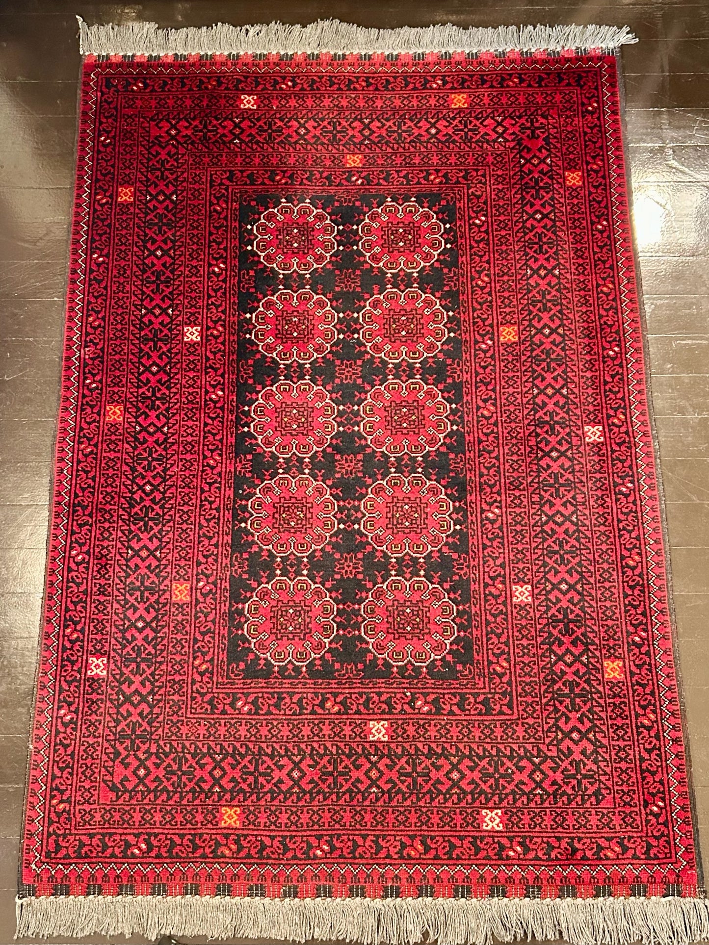 Hand Knotted Afghan Kunduz Rug