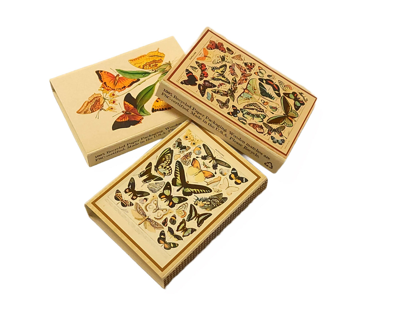 "Beautiful Butterflies" Handmade Decorator Matchbox Lot