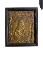 18th Century Bronze Framed Mary and Jesus