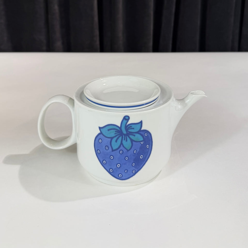 Richard Ginori "Fragoletta" Blue Strawberry Tea & Coffee Service