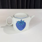 Richard Ginori "Fragoletta" Blue Strawberry Tea & Coffee Service