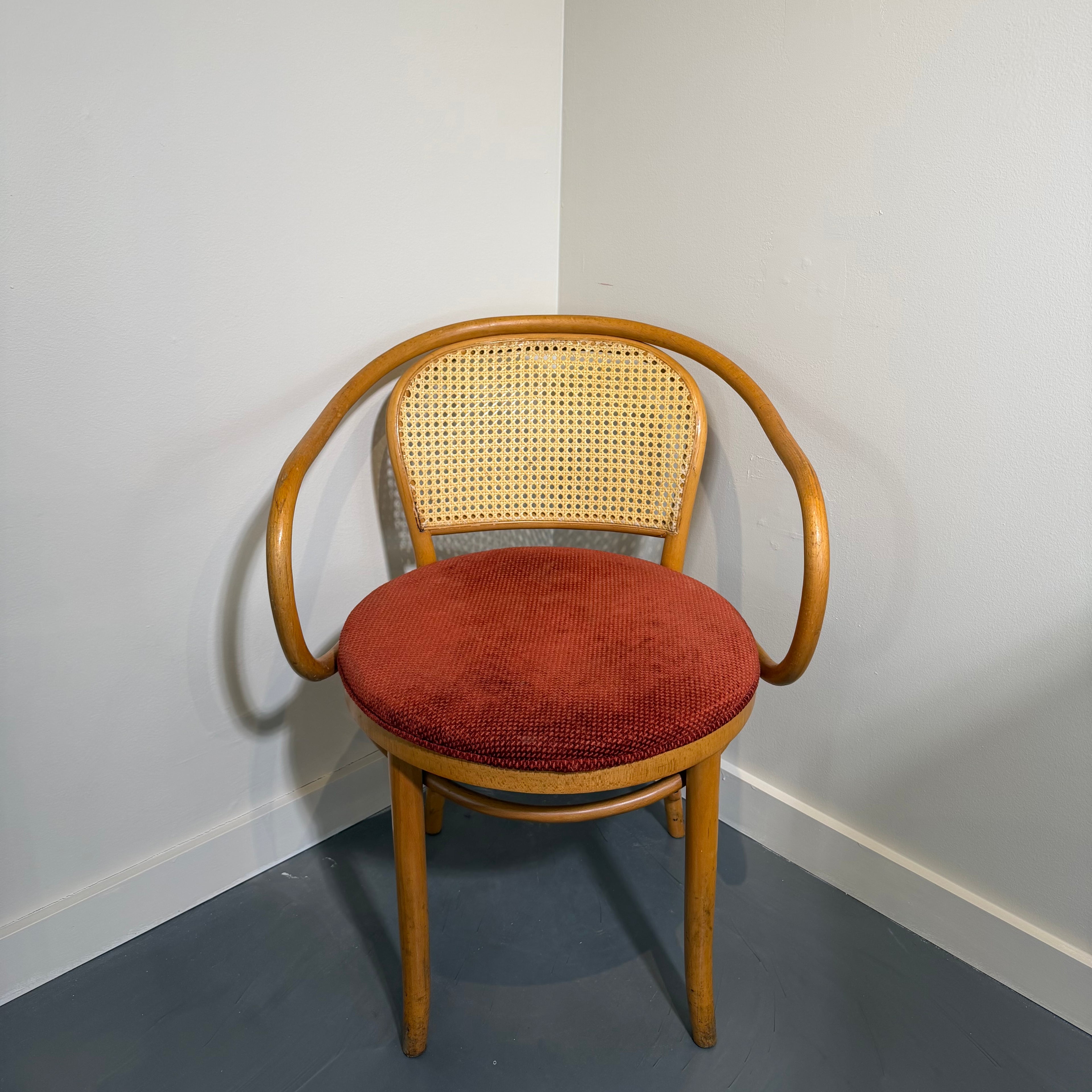 Thonet Style No. 209 Bentwood Cane Armchair