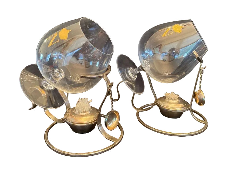 Baccarat Brandy Cognac Warmer Set