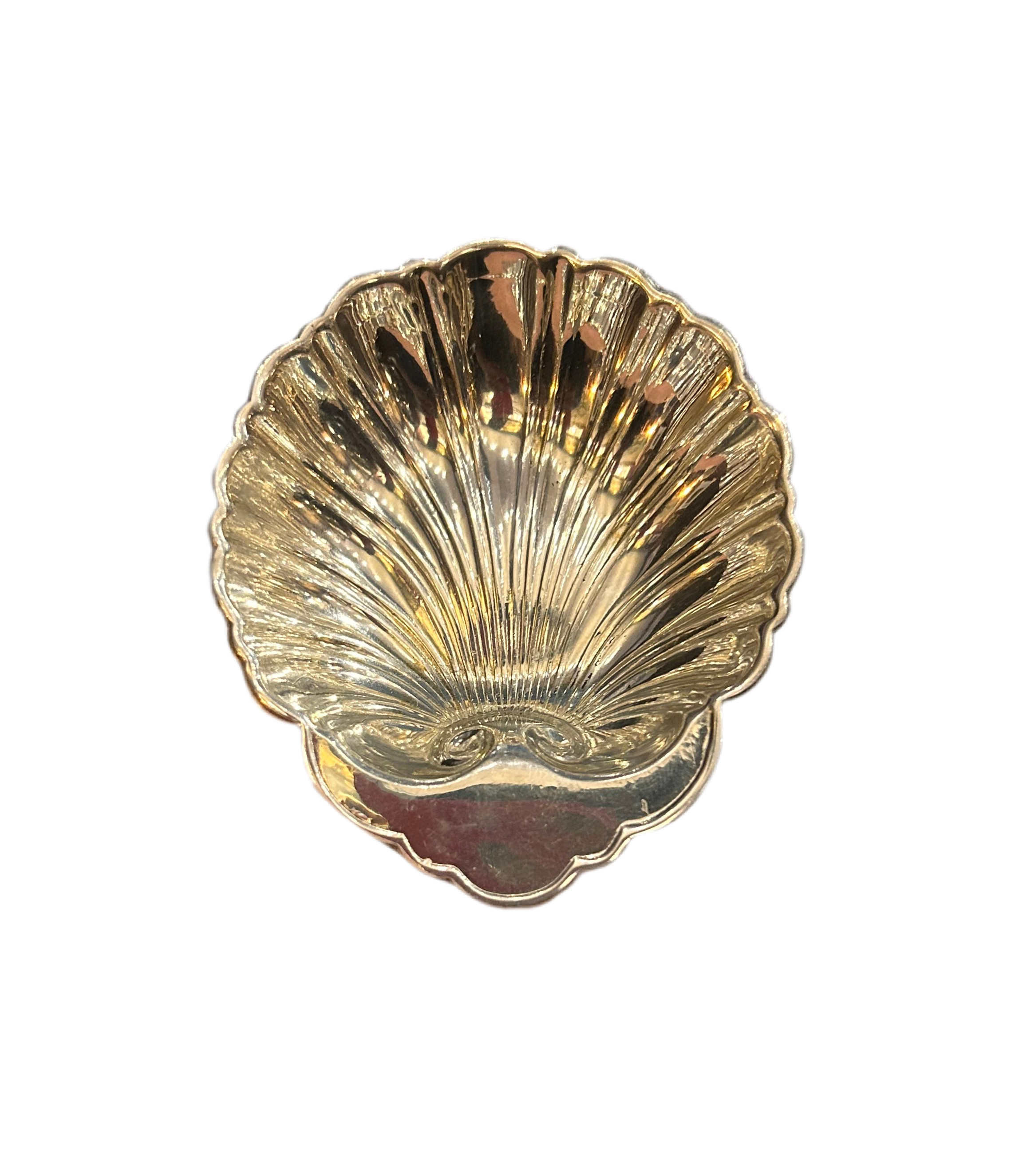 Eastern Pewter Seashell Tea Bag Bowl
