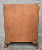 Secretary Desk with  Serpentine Front Ball and Claw Foot by Jasper Cabinet Company of Indiana