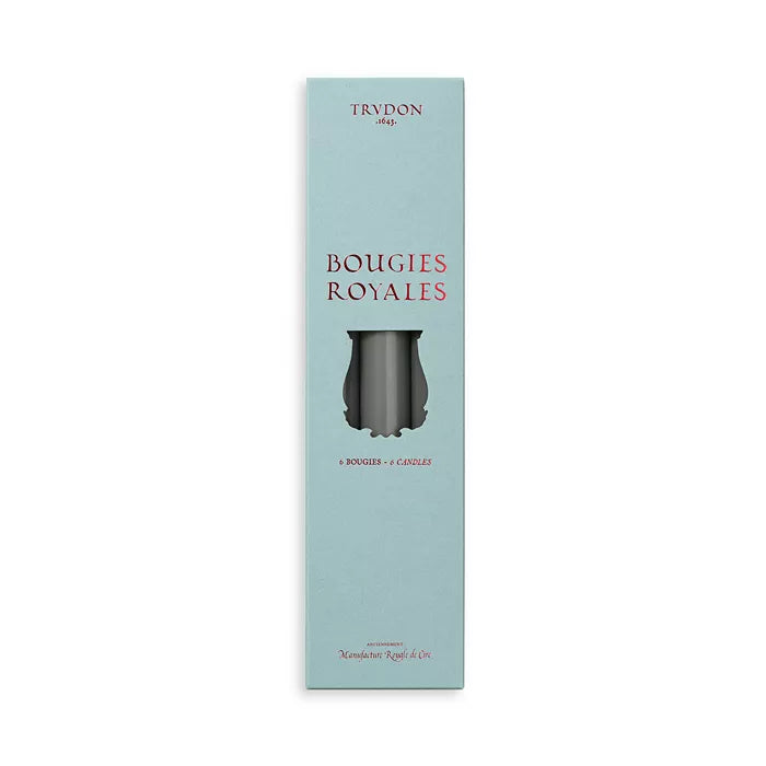 Trudon Smoke Gray Royale Taper Candles