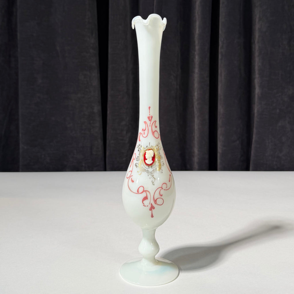 Opaline Cameo Vase