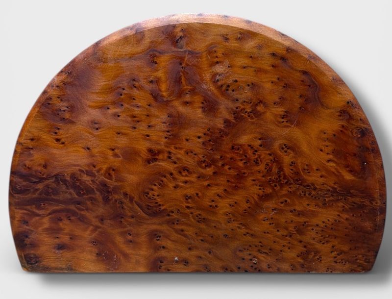 Art Deco Burlwood Letter Holder