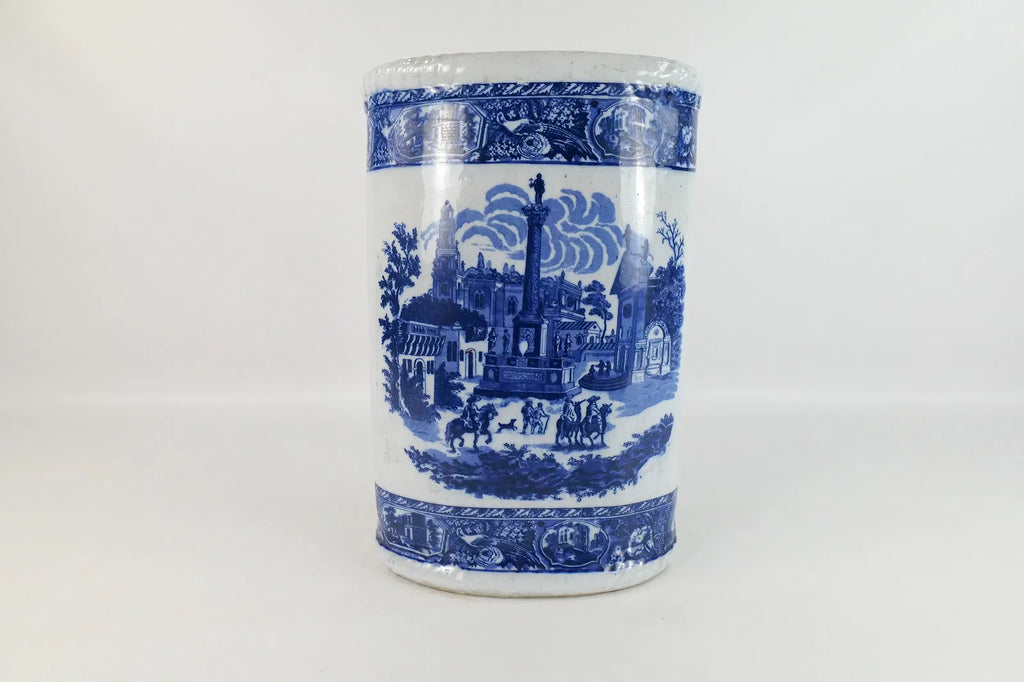 Ironstone Flow Blue Style Umbrella Stand