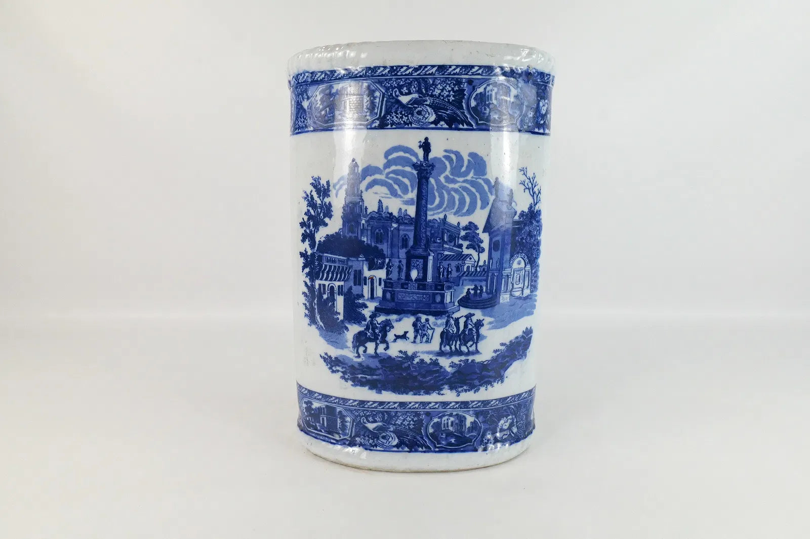 Ironstone Flow Blue Style Umbrella Stand