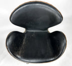 Swan Chair with Copper & Distressed leather