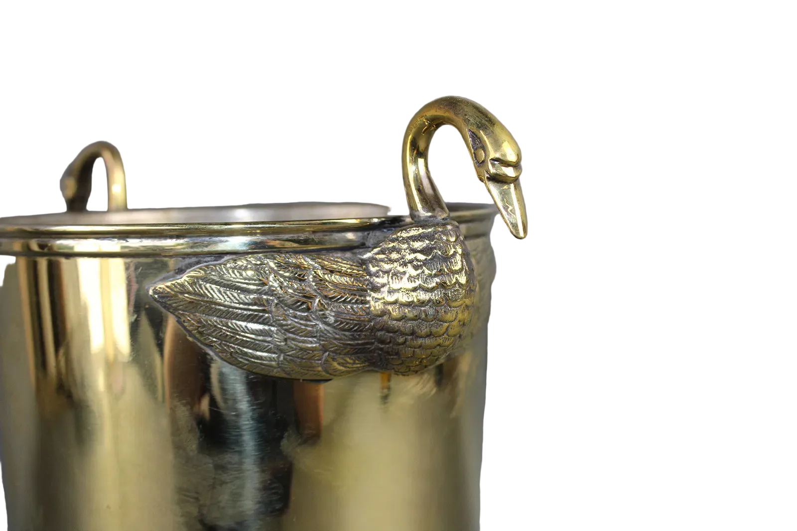 French Champagne Bucket with Swan Handles