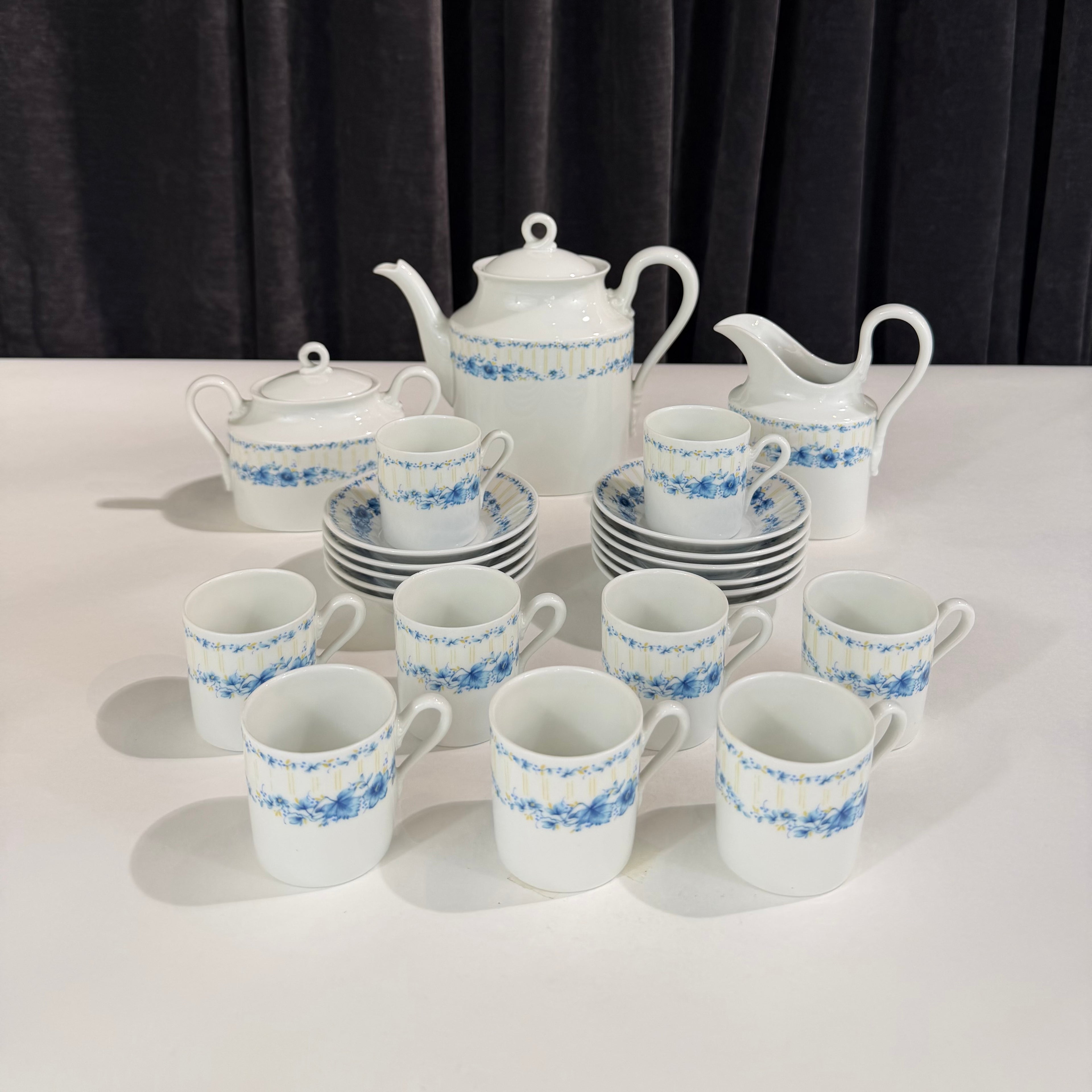 Richard Ginori Blue Flower Tea Set