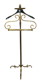 Vintage Fratelli Reguitti Brass Valet Stand / Gentleman's Wardrobe Servant