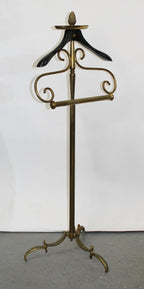 Vintage Fratelli Reguitti Brass Valet Stand / Gentleman's Wardrobe Servant