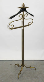Vintage Fratelli Reguitti Brass Valet Stand / Gentleman's Wardrobe Servant
