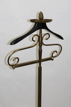 Vintage Fratelli Reguitti Brass Valet Stand / Gentleman's Wardrobe Servant