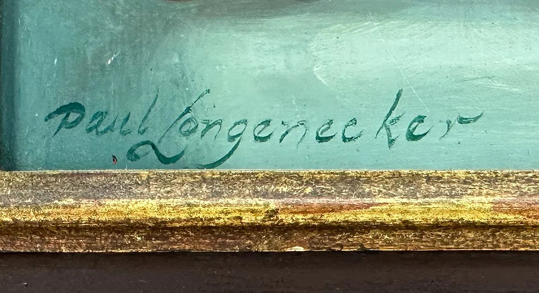 Paul Longenecker "Egg Bread Brioche" Oil on Board Painting