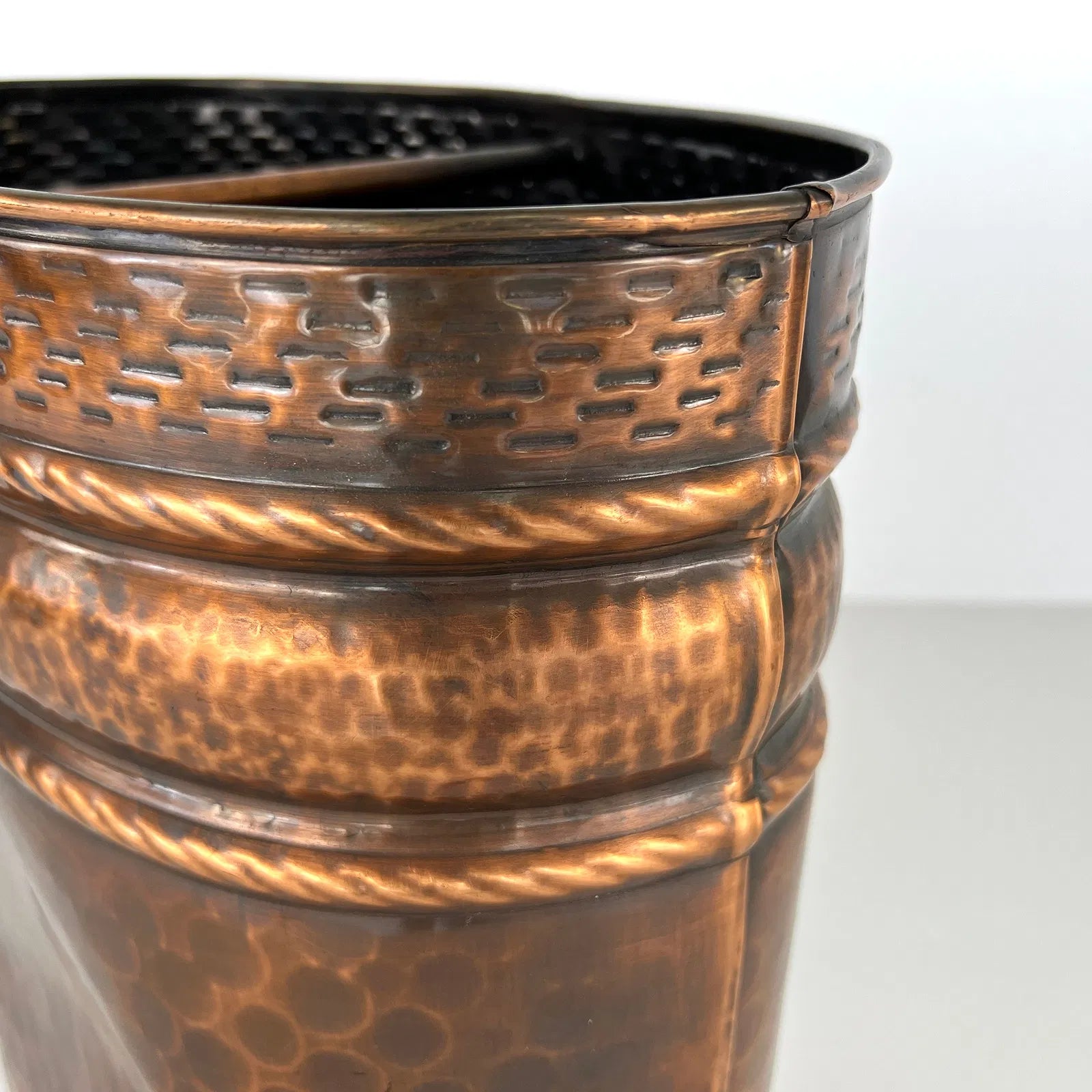 Swiss Hand-Hammered Copper Umbrella Stand
