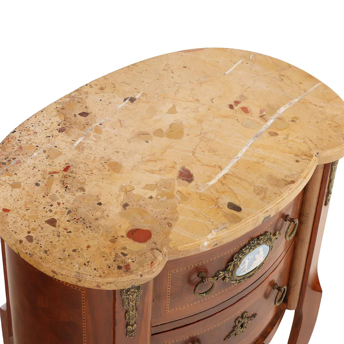 Louis XV-Style Marble Top Diminutive Commode