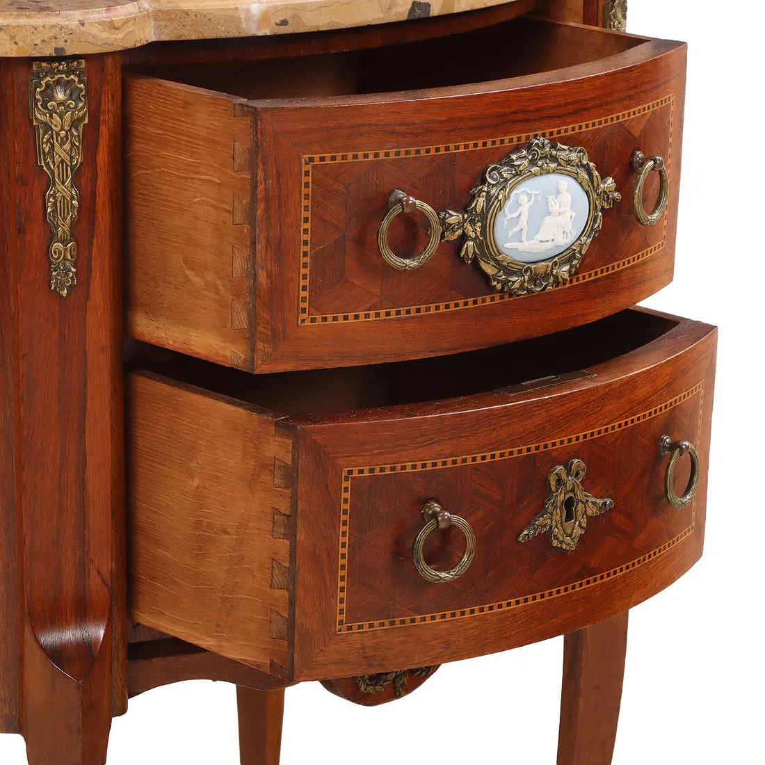 Louis XV-Style Marble Top Diminutive Commode