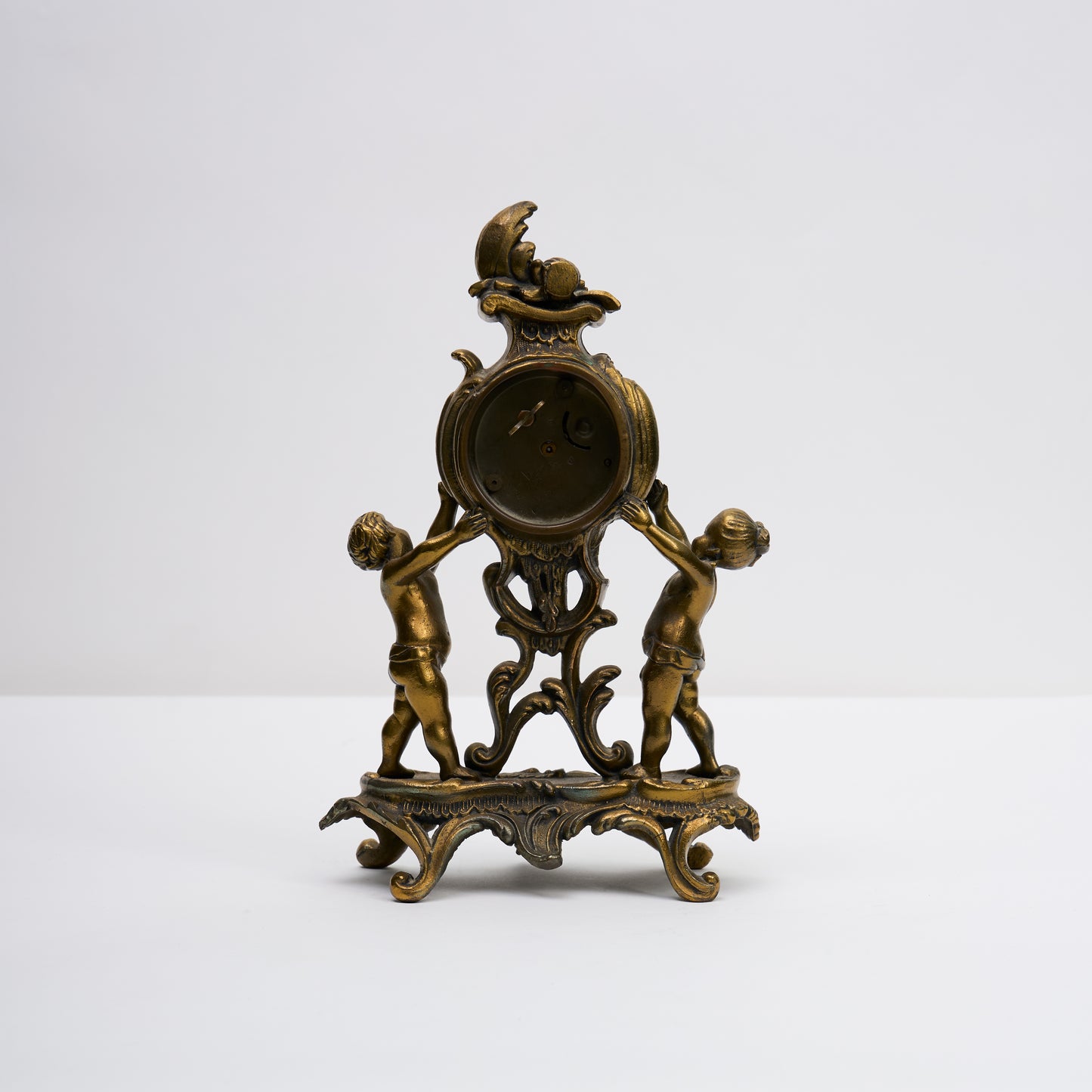 New Haven Cherub Mantle Clock