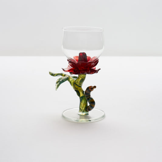 Milon Townsend Rose & Worm Wine Glass