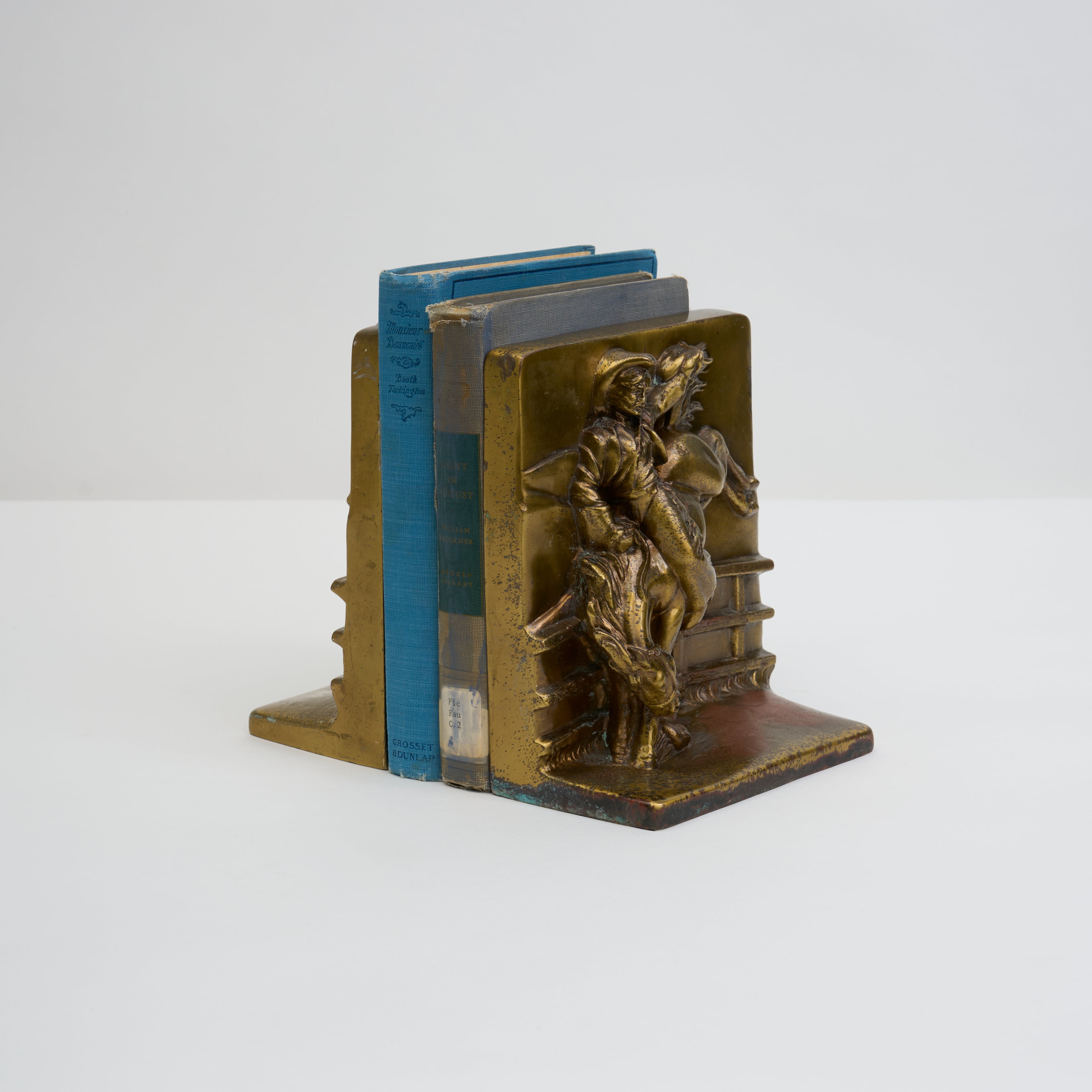 Brass Cowboy Bookends