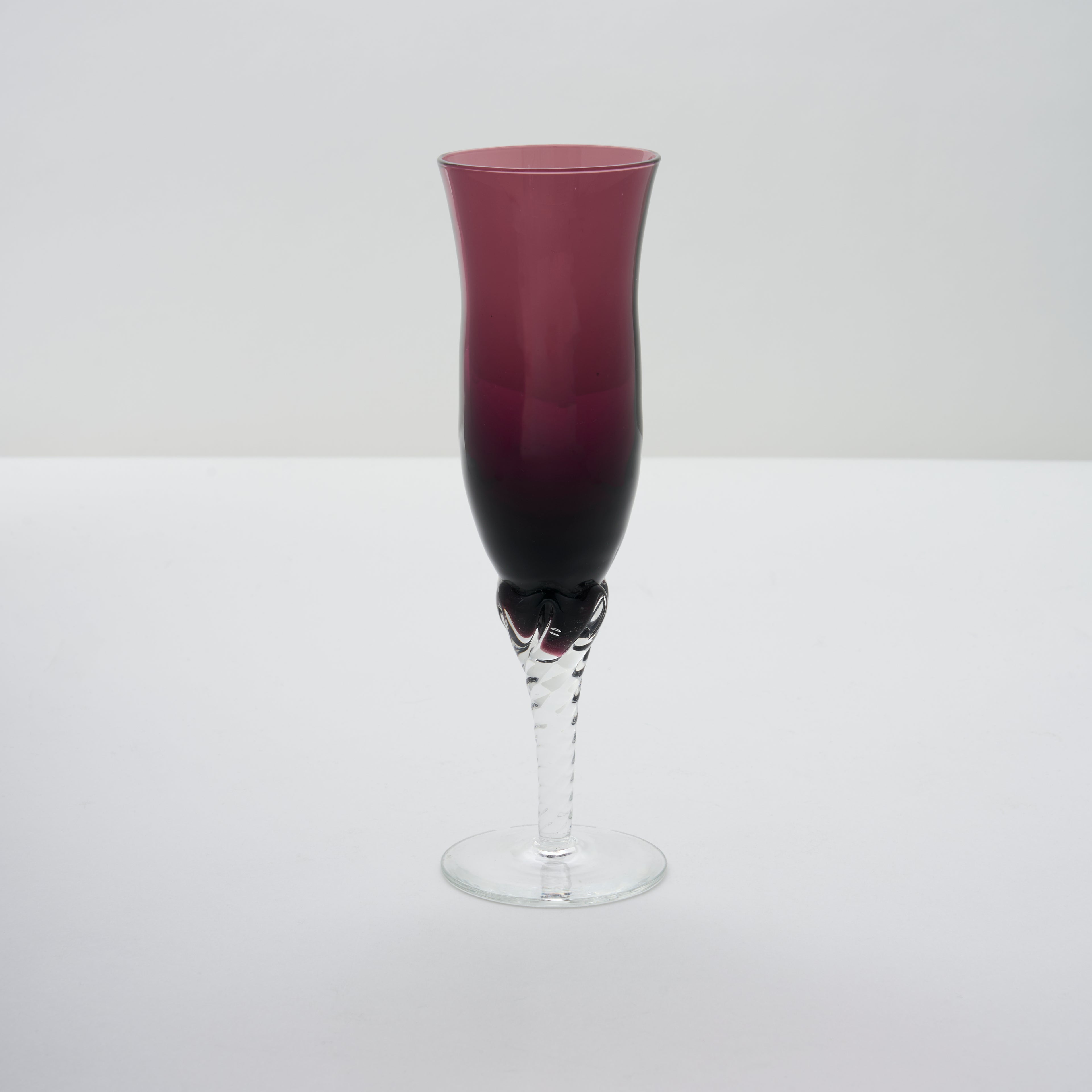 Purple Murano Champagne Fluted