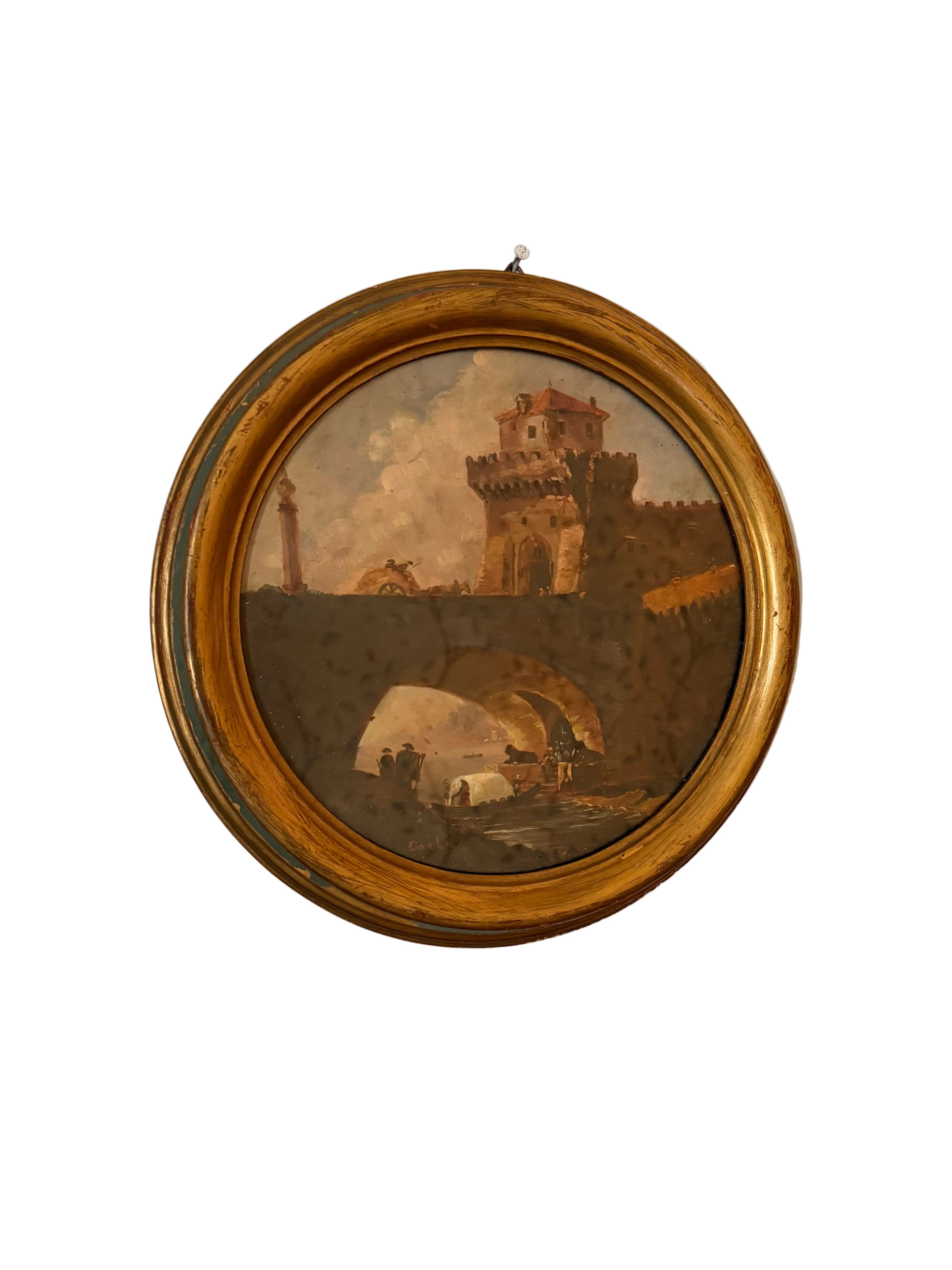 Italian Round Painting