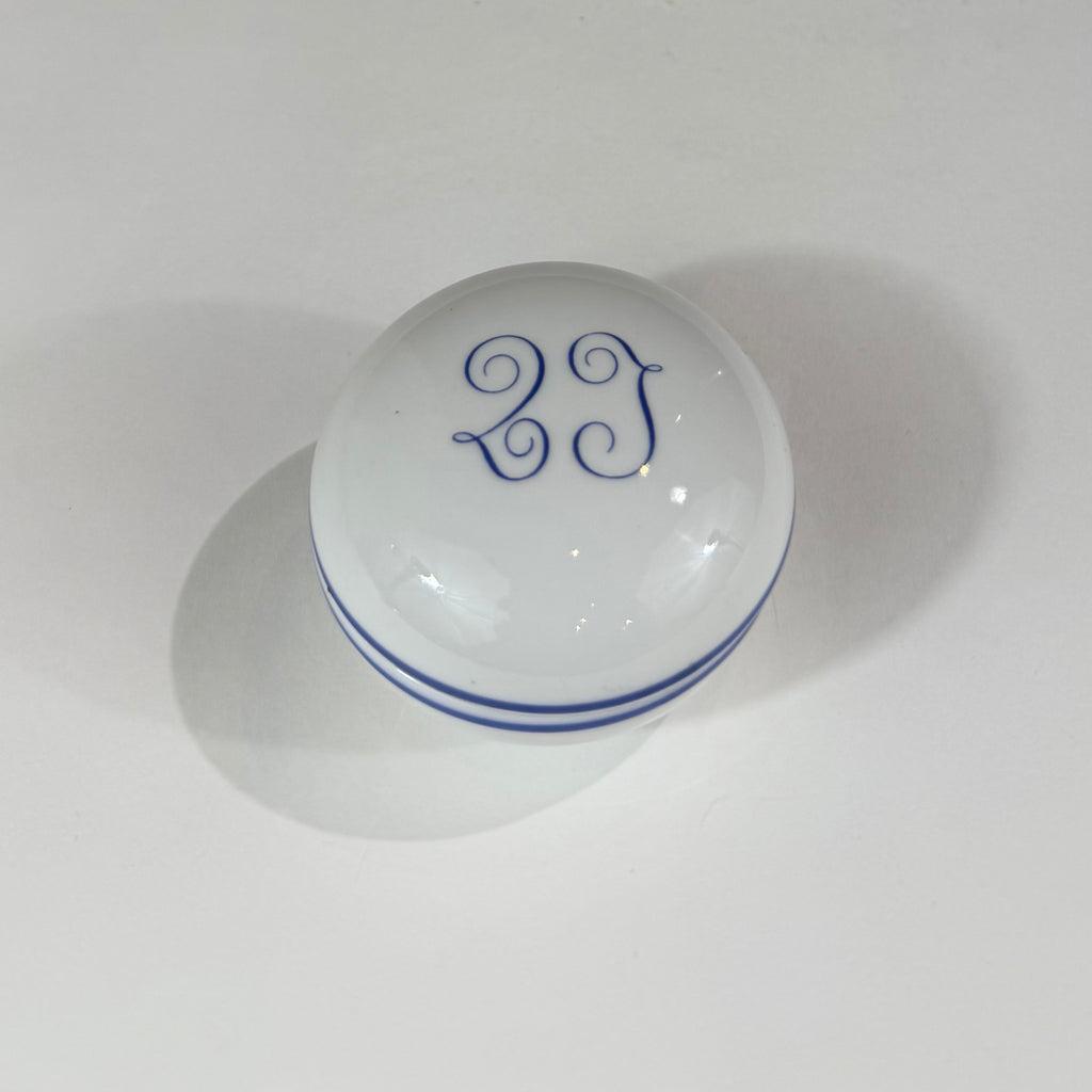 Richard Ginori Striped Porcelain Pill Box