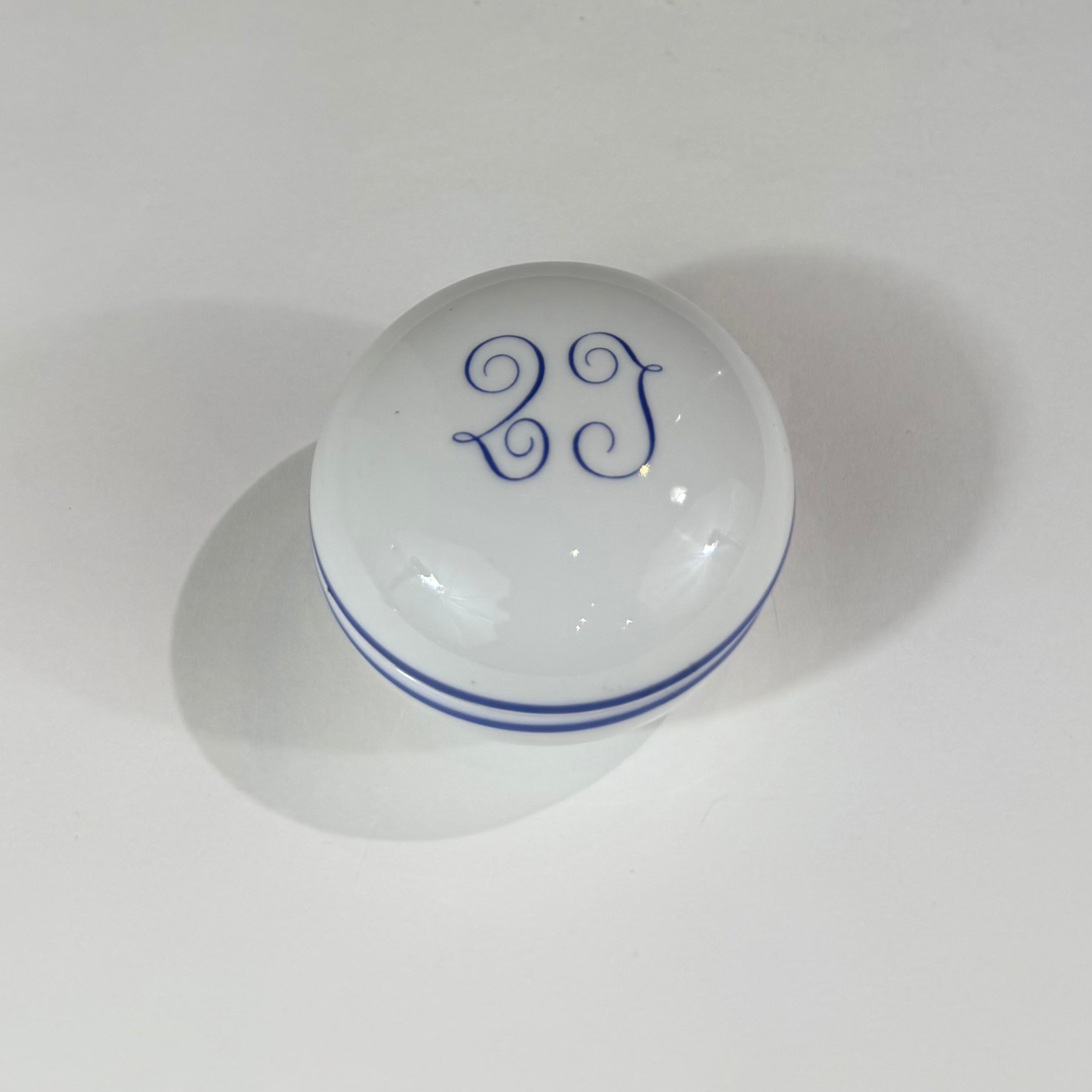 Richard Ginori Striped Porcelain Pill Box