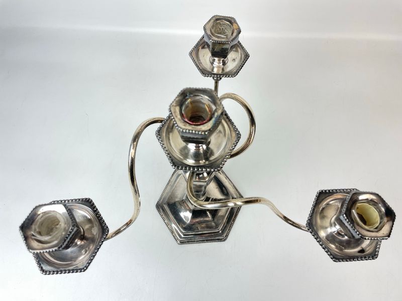 Poole Silver Co. 4-Arm Candelabra
