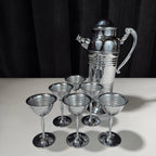 Art Deco Cocktail Shaker and Cups (6)