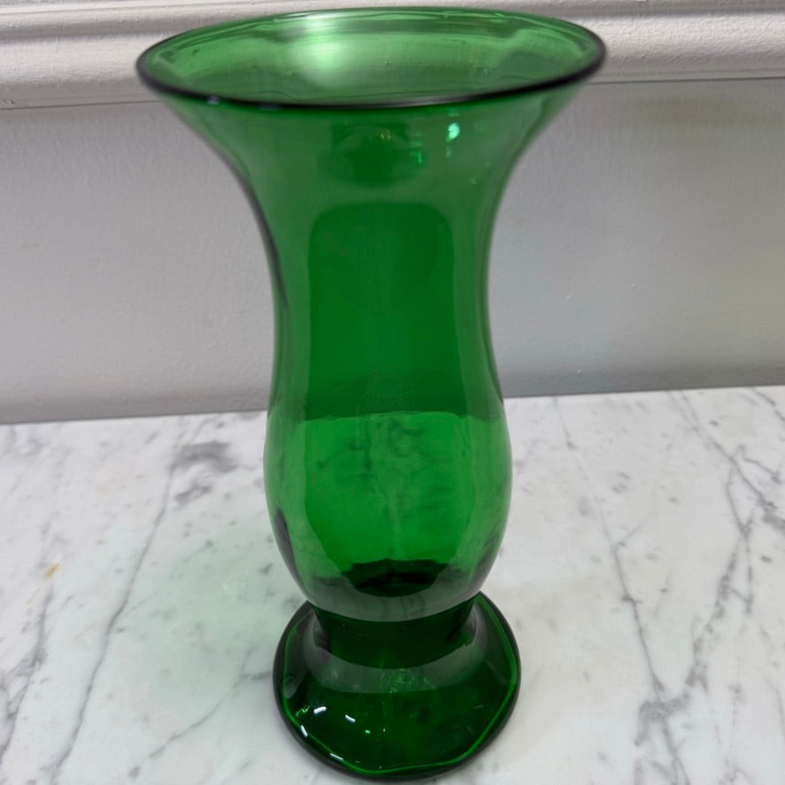 Green Art Glass Vase