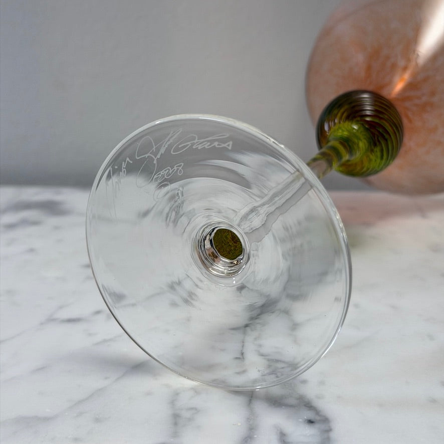 Tribeca Salmon and Lime Martini Glass by Union Street