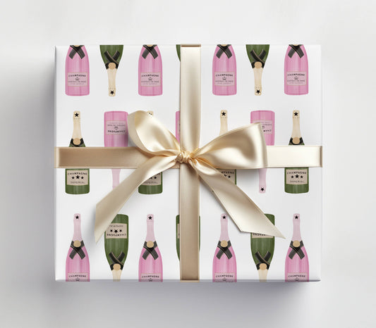 Champagne Bottle Gift Wrap