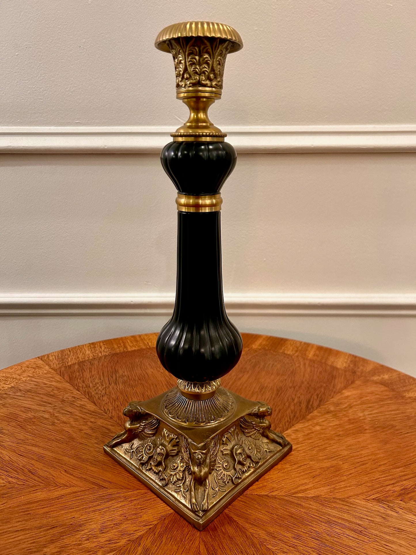 Gold and Black Candlestick