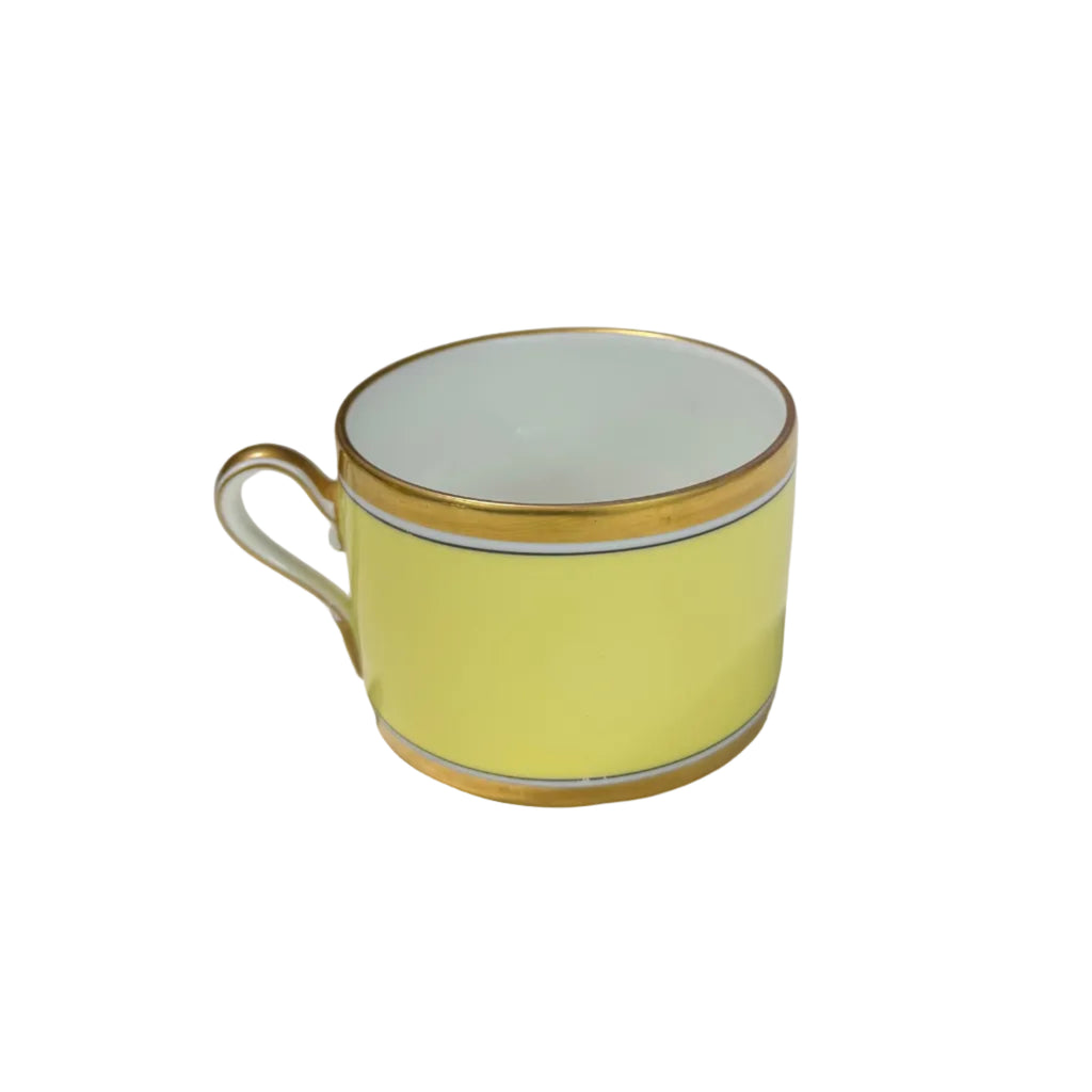 Ginori Impero Yellow  Cup and Saucer