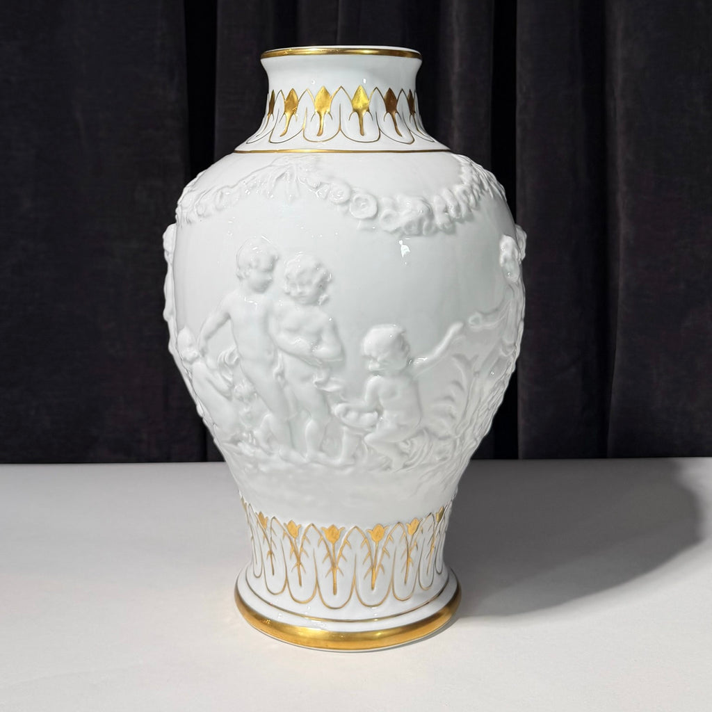 19th Century Capodimonte Glazed Ceramic Vase