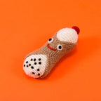 Hand Knit Cannoli Dog Toy