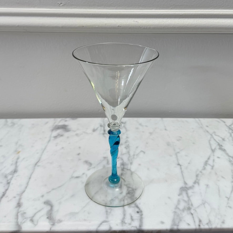 Early 20th Century Steuben Art Glass Goblets, Pair