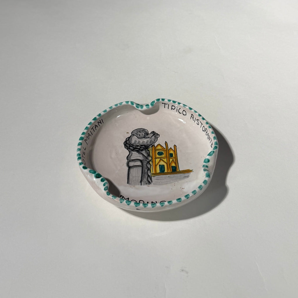 Vintage Belloni Orvieto Hotel Maitani Ceramic Dish