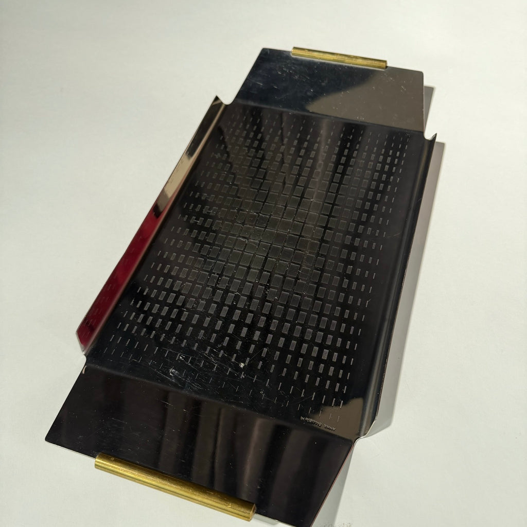 Anna Bulgheroni Chrome & Brass Serving Tray