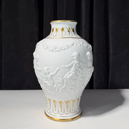 19th Century Capodimonte Glazed Ceramic Vase